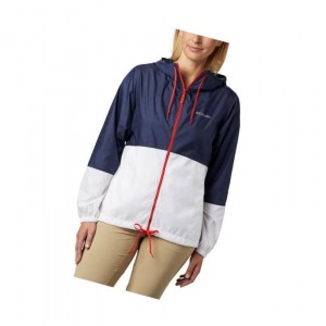 Columbia Flash Forward Windbreaker Mont Kadın Lacivert Beyaz | 45302-KGUV