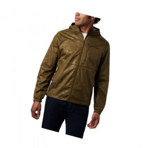 Columbia Flash Forward Windbreaker Print Mont Erkek Zeytin Yeşili Camo | 47931-FZUH