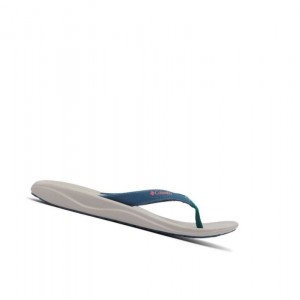 Columbia Flip Sandal Terlik Kadın Mavi Yeşil | 98423-XCQS