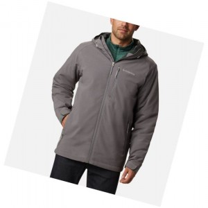 Columbia Gate Racer Softshell Mont Erkek Gri | 70192-BOKT