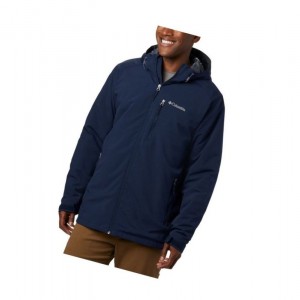 Columbia Gate Racer Softshell Mont Erkek Lacivert | 42375-DPTO