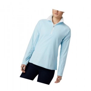 Columbia Glacial IV Half Zip Fleece Sweatshirt Kadın Mavi | 96845-EPXT