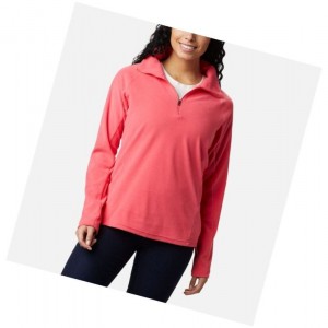 Columbia Glacial IV Half Zip Fleece Sweatshirt Kadın Açık Pembe | 70823-LPXB
