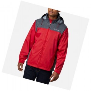 Columbia Glennaker Lake Rain Big Mont Erkek Mavi Kırmızı Koyu Gri | 59214-SWUP