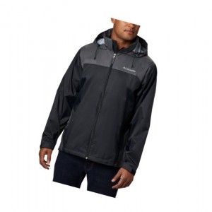 Columbia Glennaker Lake Rain Mont Erkek Siyah Koyu Gri | 56137-HNZP