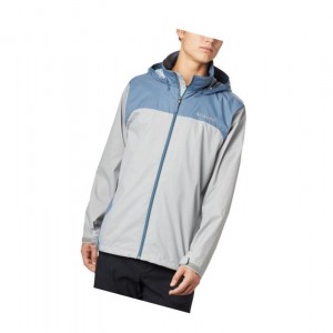 Columbia Glennaker Lake Rain Mont Erkek Gri Mavi | 48792-FAQK