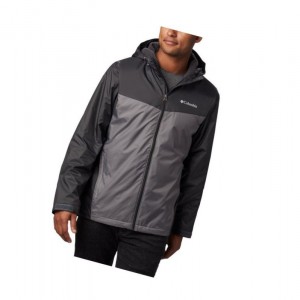 Columbia Glennaker Sherpa Lined Mont Erkek Koyu Gri | 83925-JRLN
