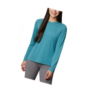 Columbia Gran Paradiso Long Sleeve Sweatshirt Kadın Mavi | 05217-ZJIF