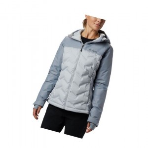 Columbia Grand Trek Down Hooded Mont Kadın Gri | 94716-BUWL