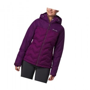 Columbia Grand Trek Down Hooded Mont Kadın Mor | 07935-DKIY