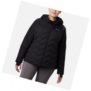 Columbia Grand Trek Down Hooded Plus Size Mont Kadın Siyah | 27569-QAFM