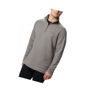 Columbia Great Hart Mountain III Half Zip Fleece Sweatshirt Erkek Gri | 67284-ZKOT