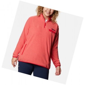 Columbia Harborside II Fleece Plus Size Sweatshirt Kadın Kırmızı | 62140-IDWF