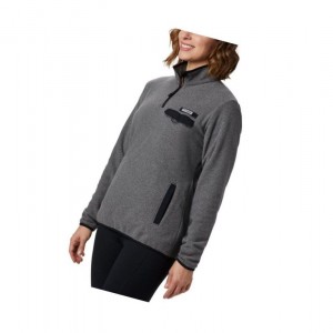Columbia Harborside II Fleece Sweatshirt Kadın Siyah | 72865-HLKA