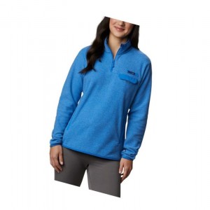 Columbia Harborside II Fleece Sweatshirt Kadın Mavi | 53480-CIAP