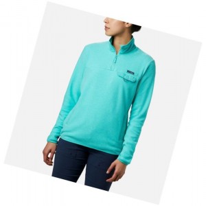 Columbia Harborside II Fleece Sweatshirt Kadın Mavi | 39058-COIB