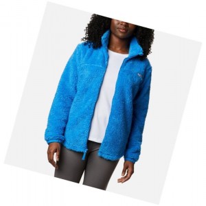 Columbia Harborside II Heavy Weight Fleece Full Zip Mont Kadın Mavi Mavi | 76091-BZDE