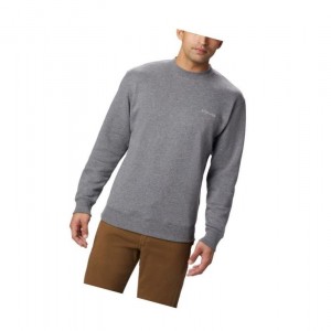 Columbia Hart Mountain II Crew Fleece Sweatshirt Erkek Gri | 89017-UNTF