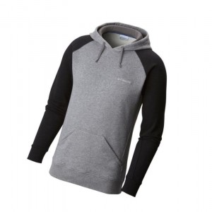 Columbia Hart Mountain II Fleece Tall Kapşonlu Erkek Gri Siyah | 86179-NWPZ