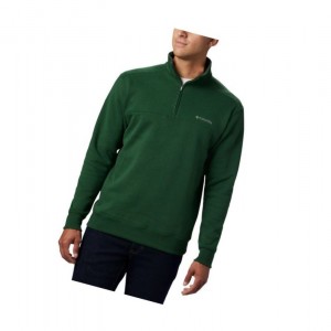 Columbia Hart Mountain II Half Zip Sweatshirt Erkek Yeşil Renkli | 20438-FLMY
