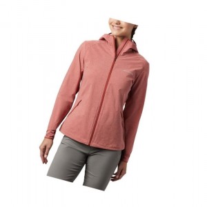 Columbia Heather Canyon Softshell Mont Kadın Kırmızı | 72634-TFGE
