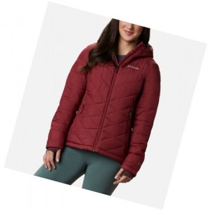 Columbia Heavenly Hooded Mont Kadın Kırmızı | 35849-UWTC