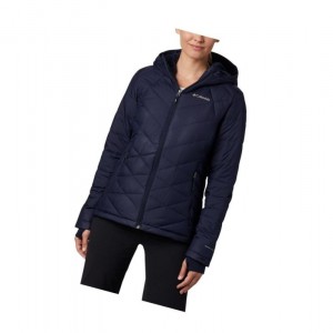 Columbia Heavenly Hooded Mont Kadın Lacivert | 97563-MAVP