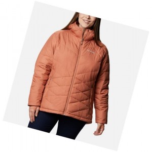 Columbia Heavenly Hooded Plus Size Mont Kadın Pembe | 52961-CYAN