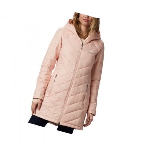Columbia Heavenly Long Hooded Mont Kadın Pembe | 53724-DAST