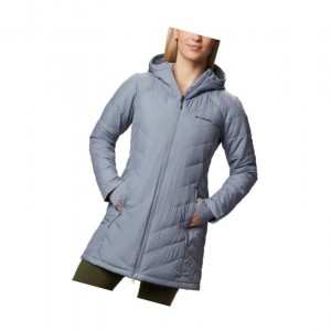 Columbia Heavenly Long Hooded Mont Kadın Gri | 45701-YPQG