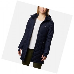 Columbia Heavenly Long Hooded Mont Kadın Lacivert | 29543-WSRN