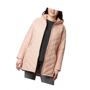 Columbia Heavenly Long Hooded Plus Size Mont Kadın Pembe | 65317-YAHI