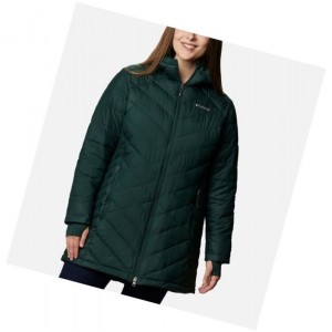Columbia Heavenly Long Hooded Plus Size Mont Kadın Yeşil | 49250-YWXB