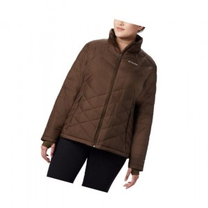 Columbia Heavenly Plus Size Mont Kadın Zeytin Yeşili | 68715-ENIB