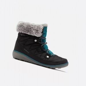 Columbia Heavenly Shorty Omni-Heat Kışlık Bot Kadın Siyah Koyu | 20469-IOZB