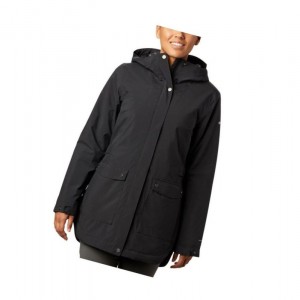 Columbia Here and There Insulated Trench Mont Kadın Siyah | 16238-QOXB