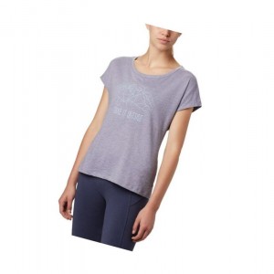 Columbia High Dune Short Sleeve Tişört Kadın Mor | 61592-LJPH