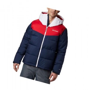 Columbia Iceline Ridge Mont Erkek Lacivert Mavi Kırmızı Beyaz | 72145-PEFH