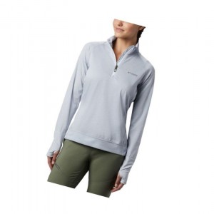 Columbia Irico Half-Zip Sweatshirt Kadın Beyaz Gri | 53961-YFXZ