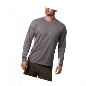Columbia Irico Knit Long Sleeve Crew Neck Sweatshirt Erkek Gri | 75623-KQFP