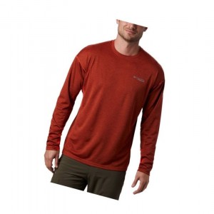 Columbia Irico Knit Long Sleeve Crew Neck Sweatshirt Erkek Bordo | 57231-SATW