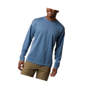 Columbia Irico Knit Long Sleeve Crew Neck Sweatshirt Erkek Mavi | 23965-DYFK