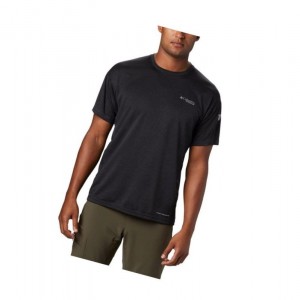 Columbia Irico Knit Short Sleeve Crew Tişört Erkek Siyah | 14920-OXKT