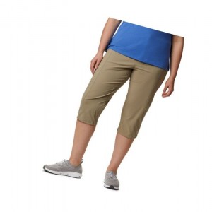 Columbia Just Right II Capri Pant Plus Sizes Pantolon Kadın Kahverengi | 49135-QJGE