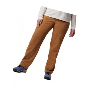 Columbia Just Right Straight Leg Pant Plus Size Pantolon Kadın Kahverengi | 39701-GNWT