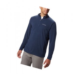 Columbia Klamath Range II Half Zip Fleece Tall Sweatshirt Erkek Lacivert | 23416-PTJY