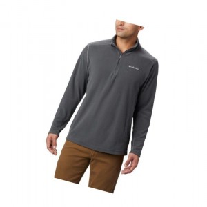 Columbia Klamath Range II Half Zip Fleece Sweatshirt Erkek Koyu Gri | 91307-GYLS