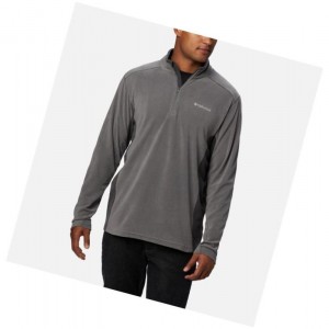 Columbia Klamath Range II Half Zip Fleece Tall Sweatshirt Erkek Yeşil | 04765-FSTQ