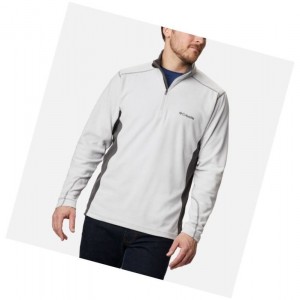 Columbia Klamath Range II Half Zip Fleece Sweatshirt Erkek Gri | 01752-DFLA