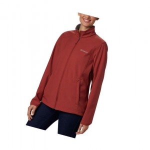 Columbia Kruser Ridge II Softshell Mont Kadın Kırmızı | 76018-UPLZ